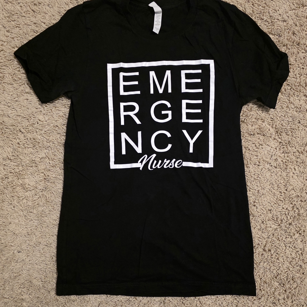 Gildan Black Emergency Nurse Tee